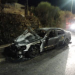 Πυρκαγιά σε Ι.Χ όχημα (Ταξί) στον Περιφερειακό Χίου – Καρφά στην Χίο